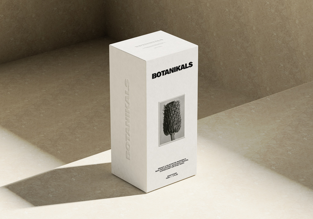Home cosmetic packaging box free mockup psd